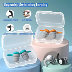 Reusable Silicone Ear Plugs Noise Cancelling Earplugs Protector Study Sleep Swim