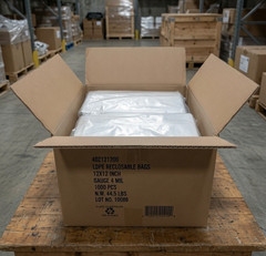 1000 PCS HEAVY DUTY 12″ x 12″ Clear Zipper Seal Bags Reclosable Plastic Bag