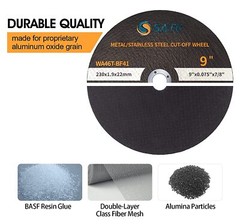 25PCS 9 inch Cut Off Wheel 9x.075×7/8″ Metal Angle Grinder Cutting Disc Wheels