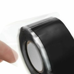 4pcs Black Rubber Silicone Repair Waterproof Adhesive Tape Rescue Self Fusing