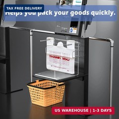 TashiBox 100 Ct plastic bags/Shopping Bags/Thank You Bags/Reusable and Disposabl