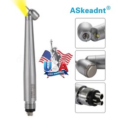 ASkeadnt Dental 45° LED High Speed Handpiece E-generator Push Button 4H