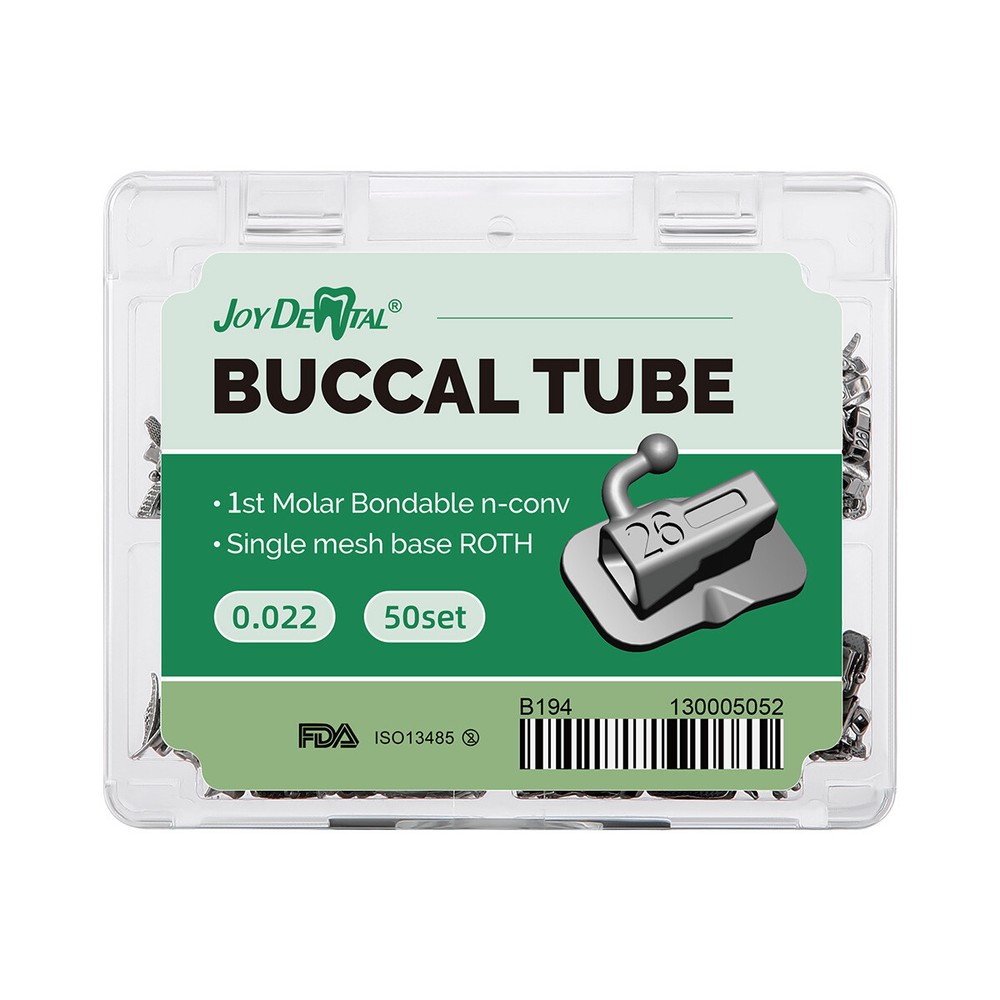 Dental Orthodontic Buccal Tube 1st 2nd Molar Roth/MBT 022 018 Bondable Non-Conv