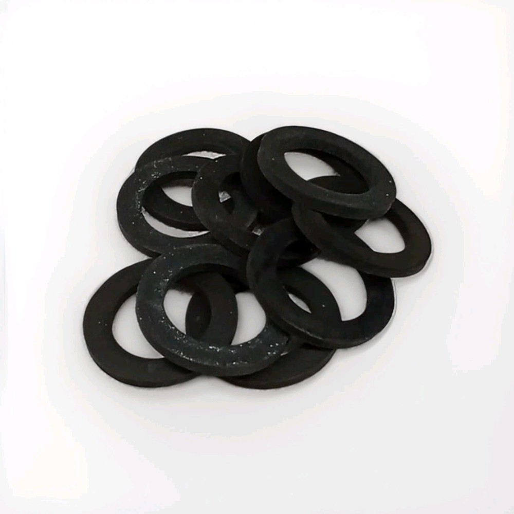 Lot Of 10 Unbranded 1.5″ Black Rubber Flat O-Rings