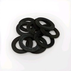 Lot Of 10 Unbranded 1.5″ Black Rubber Flat O-Rings
