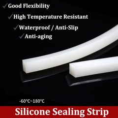 Solid Square Silicone Rubber Strip Sealing Gasket High Temp 4x4mm~30x30mm