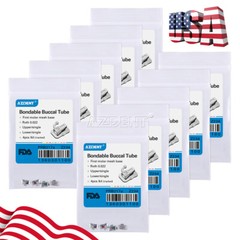 10X Tubos bucales individuales de ortodoncia dental Bondable Roth 022 1er molar