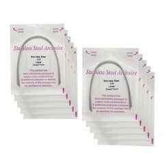 100pcs Dental Orthodontic Arch Wire Stainless Steel Ovoid Form Archwires Round