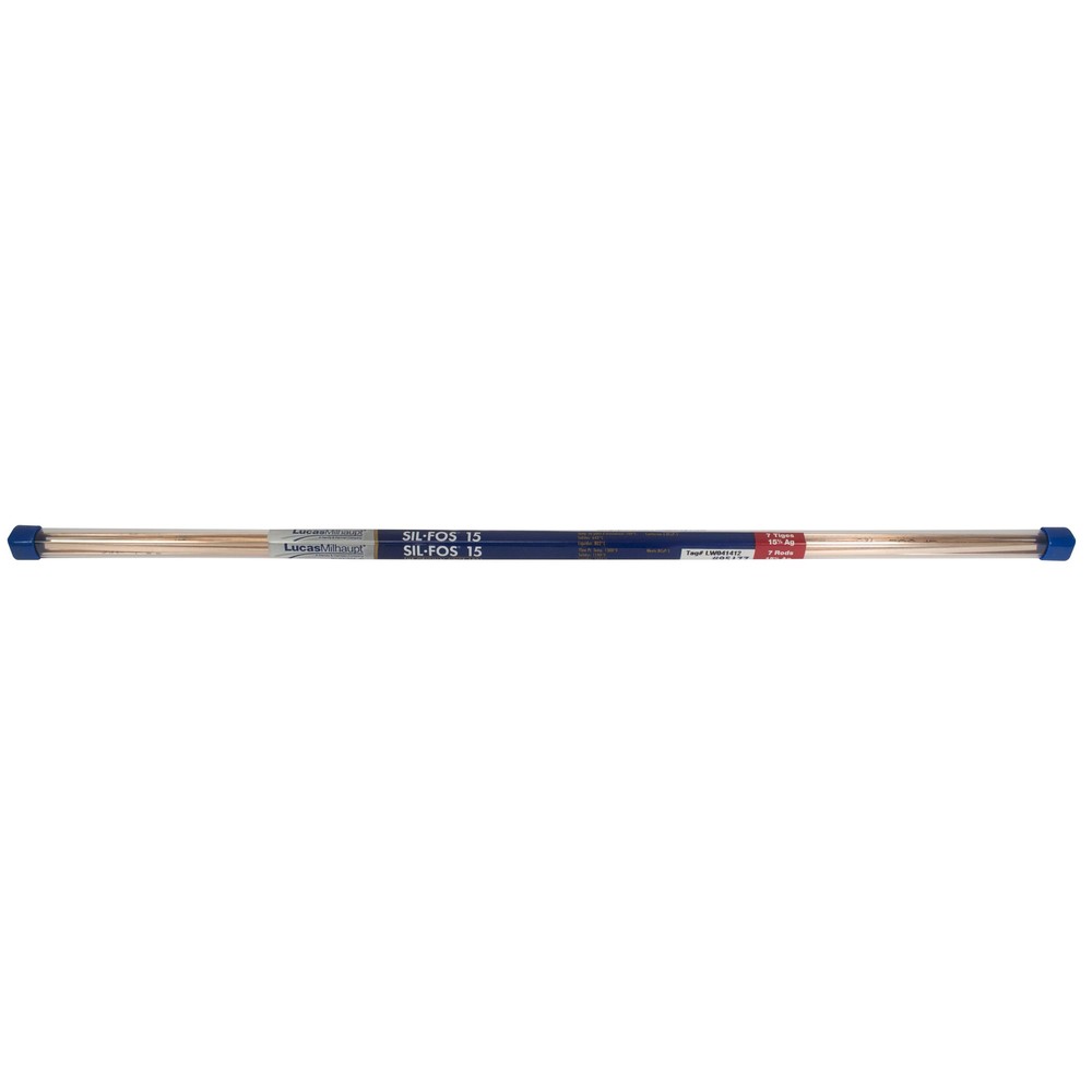 Lucas Barzing Alloys 15% Sil-Fos 15, Silvaloy, .125in x .050in x 20in x 7 Rods