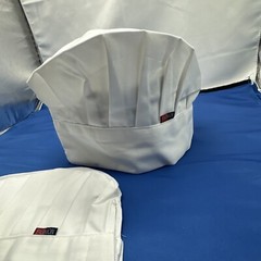 2 Chef Hat White Fashion Brand Fits 22 Inch With Elastic Stretch To 24 Inch NIP