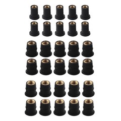 Rubberized Brass Nuts Neoprene Well Nuts Various Sizes High Strength Rubber