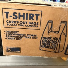 1000 T-Shirt Carry-Out Bags – 11.5″ x 6.5″ x 22″ NEW
