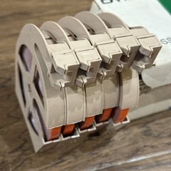Vintage Box of Dymo Embossing Tape 1/4” x 36’ Orange 1967 For Desk Tapewriters