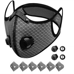 Half Face Cover Respirator Reusable Face Mask Filters Sports Worksite Facepiece