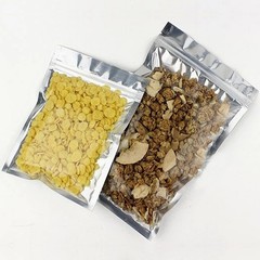 Many Different Sizes for 100 Flat Clear/Silver Metallized Foil Resealable Bags