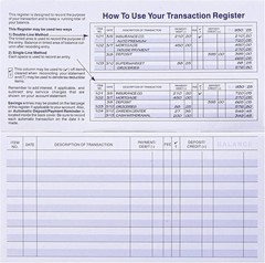 24 PCS Check Registers for Personal Checkbook, Easy to Read Checkbook Register