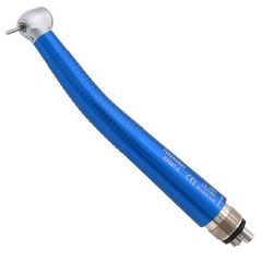 US COXO YUSENDENT Dental High Speed M4 4 Holes Handpiece Push Button CX207-Blue