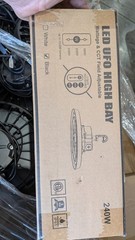 LED UFO High Bay Light – Black – Wattage & CCT Field Adjustable – 180/200/240W