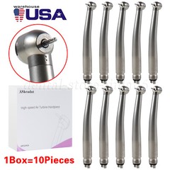 4 Hole Dental High Speed Handpiece Large Head Single Water Spray Air Turbine 10