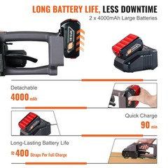 VEVOR Automatic Electric Strapping Machine Tool for PP/PET 0.39″-0.75″ Straps