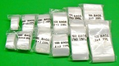 1200 Bags Assorted 2mil Clear Reclosable Assortment 6 Sizes 200each – 1×1 To 3×4