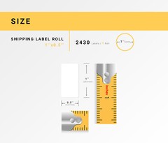 ZEBRA / ELTRON 1×0.5 (1″ x 1/2″) Direct Thermal Labels – (1) Roll of 2430