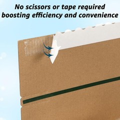 8x6x4 inches Self-Sealing Shipping Boxes, Corrugated Cardboard with Easy Open…