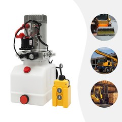Electric Hydraulic Pump, Hydraulic Power Unit 12V, Single Acting Oil Pump 4/L