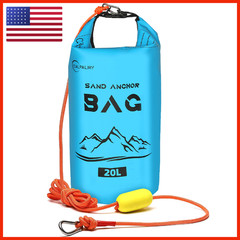 Calpalmy 1-Pack 20L Sand Anchor Bag 2-In-1 Jet Ski Anchor Floating Buoy And