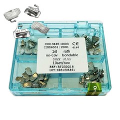 1box Dental Orthodontic Single Buccal Tubes Molar 1st Roth 0.022 Bondable Mesh