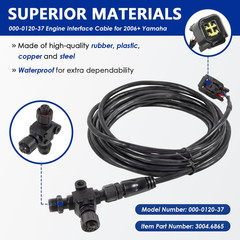 Yamaha Engine Interface Cable with T-Connector for NMEA 2000 (4.5M/15Ft)