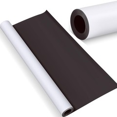 Blank White Surface Magnet Sheets 16 Inch x 5 Feet, 30 Mil Magnetic Roll Prin…