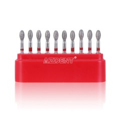Dental Fine Grit Diamond Burs 379-023F/368-023F Egg Football Shape for Cutting