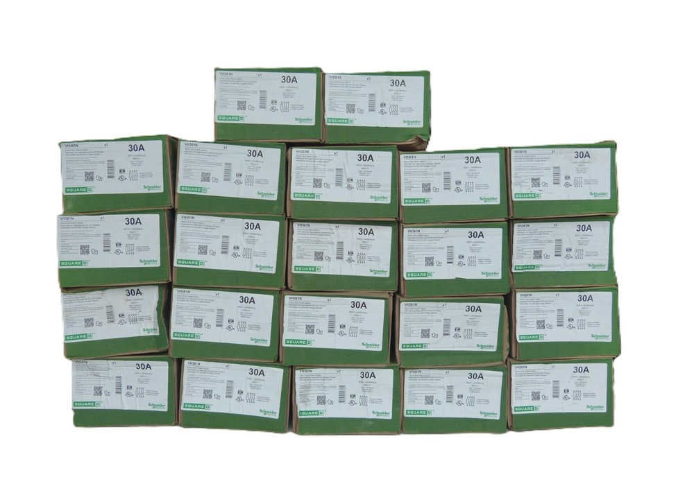 Square D VH361N VisiPact Fusible Safety Disconnect Switch 30A 600V 3P 3PH Type 1