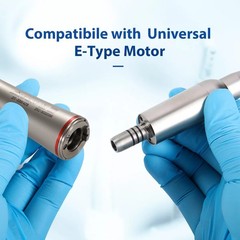 Dental Optic Fiber 1:4.2 Increasing Handpiece 45°Angle Fit FG 1.6mm burs For NSK