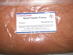 Mixed Tannins, powder, (Dying, Leather, Wood, Tannic Acid) 500 grams