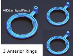 3 Anterior X-ray Aiming Rings Color Coded Rinn XCP Style Blue X-Ray Positioning