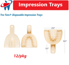 Tra-Tens® Disposable Impression Trays – Perforated, 12/Pkg – Water Pik