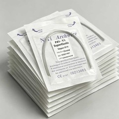 Dental Super Elastic Niti Arch Wire Round Ovoid Form Bracket Braces 10 packs
