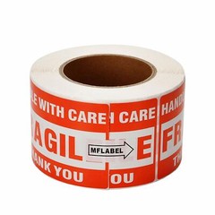 500 Fragile Stickers 3×5 Handle with Care Thank You Shipping Warn Labels 1 Roll