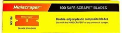 Plastic Razor Scraper Blades Double Edged (1 Pack) 1 count (Pack of 100)
