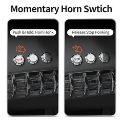 16MM Horn Switch Red LED Marine Button 12V