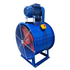 220V Axial Flow Fan 24in Spray Booth Paint Fumes Blower 1450rpm 1500W