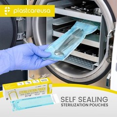1,000 2.25″ x 8″ Self-Sealing Sterilization Pouches for Autoclave (5 Boxes)