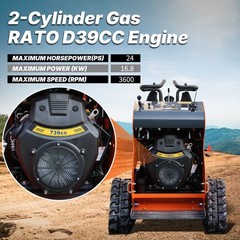 Upgraded Mini Skid Steer 24HP Twin cylinder Tracked Loader Three-stage Pump