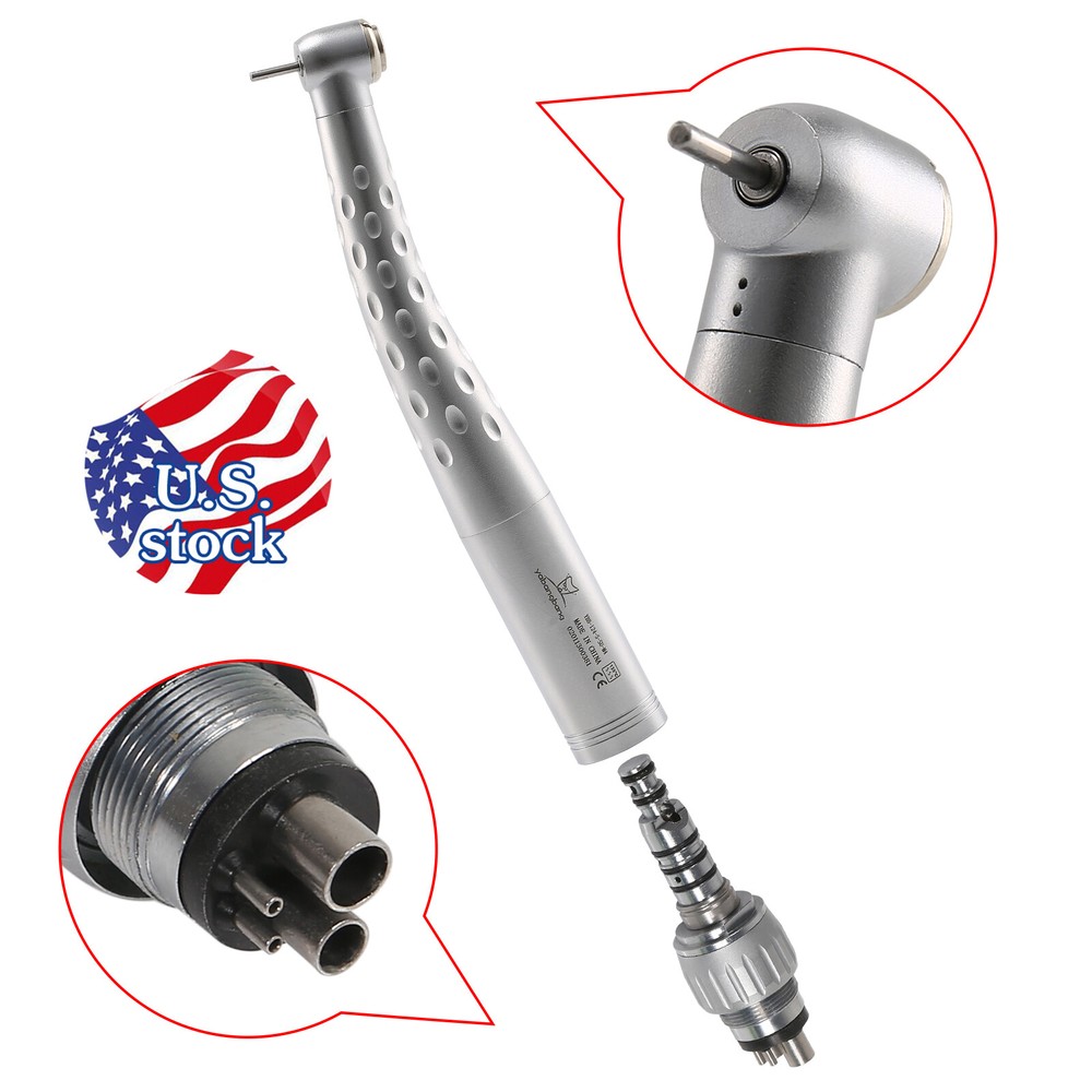 Dental High Speed Handpiece Turbine with 4 Holes Quick Coupler 360 Swivel