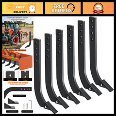 18″ Box Blade Shank – 4 Holes Scarifier Shanks, Adjustable with Removable Teeth