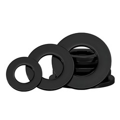 Black Nylon Plastic Flat Washers Penny Washers Metric M2 M3 M4 M5 M6 M8 M10-M20