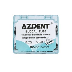 AZDENT Dental Ortho Buccal Tube 1st Molar Roth MBT/Bracket Mini MBT/Roth 018/022