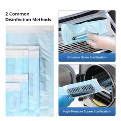 Medical Dental CLASS B Sterilizer Sterilization Pouches Autoclave Bags Tray Rack